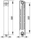 Радиатор алюминиевый секционный Gallardo Alstand 500/80 (кратно 10), Белый