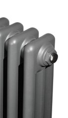 Горизонтальный дизайнерский радиатор отопления Arttidesign Bari II G 13/600 серый матовый, Белый