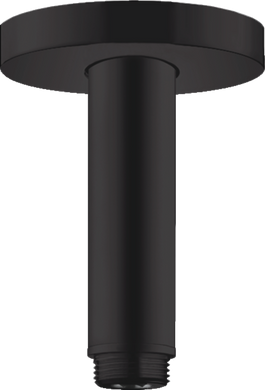 Кронштейн для верхнього душу Hansgrohe зі стелі S 100 мм Matt Black 27393670, Чорний матовий