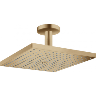 Верхній душ Hansgrohe Raindance Select E 300 1jet Air з тримачем до стелі Brushed Bronze 26250140, Бронза