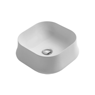 Умывальник Simas Sharp 42 см квадрат Glossy white SH06, Белый
