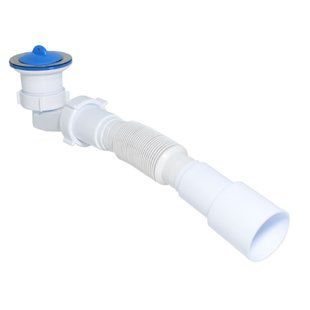 Сифон Waterstal SE 3860 для душового піддона 1 1/2&Prime; низький з гофрою 32х32/40/50 000017414
