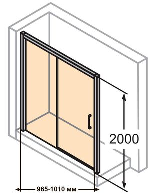 Душевая дверь Huppe Classics 2 100см правая C25601.123.321