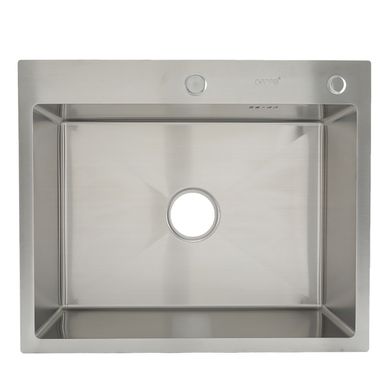 Кухонная мойка Gappo GS6050 накладная 600x500 мм, нержавеющая сталь, Нержавеющая сталь
