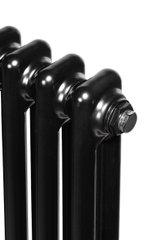 Вертикальный дизайнерский радиатор отопления Arttidesign Bari 4/1800 чёрный матовый, Черный матовый