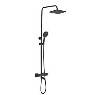 Душова система Globus Lux Termostatic Q GLM-0041T-BB, Чорний матовий