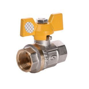 Кран шаровый прямой Solomon 1/2&Prime; ВВ ЖБ PN40 B1007