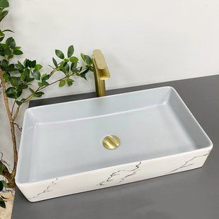 Умывальник VBI Triest grey marmo накладной VBI-012708, Серый