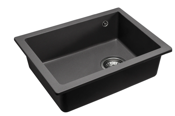 Кухонна мийка гранітна Rea Nels black ZLE-00109, Чорний