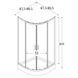 Душевая кабина New Trendy Suvia 90x90 с поддоном ZS-0002, Хром, прозрачный, хром