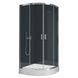 Душевая кабина New Trendy Suvia 90x90 с поддоном ZS-0002, Хром, прозрачный, хром