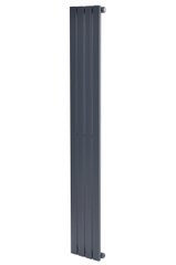 Вертикальный дизайнерский радиатор отопления Arttidesign Terni 4/1800 серый матовый, Серый