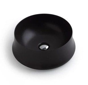Умывальник Simas Sharp 42 см круглый Glossy Blak SH02 nero, Черный