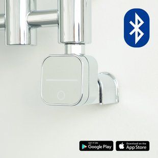 Електричний тен HeatQ NEX 300 Вт Bluetooth з прихованим підключенням колір хром (N300.CR.HID), Хром