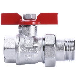 Кран шаровый прямой с американкой Arco 1&Prime; Turia 0117608