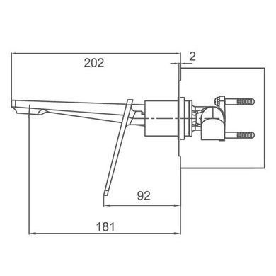 Смеситель для умывальника Frap F1058-22, белый/хром, Хром