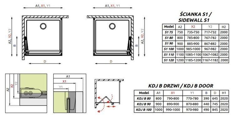 Душевая кабина Radaway Fuenta New KDJ B 80Lx120x200 384081-01-01L+384054-01-01