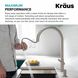 Смеситель для кухни Kraus KPF-2821BB, Бронза