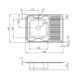 Кухонна мийка Lidz 6080-L Satin 0,6 мм (LIDZ6080L06SAT), Satin