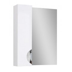 Зеркальный шкаф Юввис Оскар Z-1 левый с зеркалом 60 см 300701, Белый, Белый