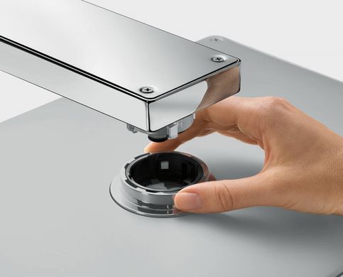 Верхний душ Hansgrohe Rainmaker Select 466х300 черный/хром 24007600, Черный