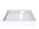 Умивальник Miraggio Capri глянсовий з литого мармуру 490x391x120 00100501, Білий