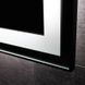 Зеркало Dusel DE-M0061S1 Black 65x80 см с часами, Черный