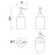 Дозатор для жидкого мыла отдельностоящий, нержавеющая сталь, сатин Rj Lublin RJAC023-02SS, Нержавеющая сталь
