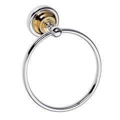 Кольцо для полотенца Bemeta Retro золото/хром 144204068, Золотой