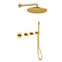 Верхний душ Paffoni Комплект душевой системы внутренний монтаж Paffoni Shower верхний душ &Oslash;300 мм honey gold KITMDE000HG300, Золотой
