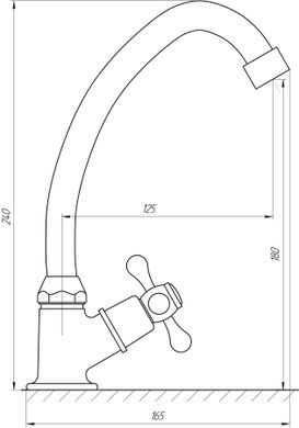 Монокран EcoMix EGHI-1051-BR, Хром