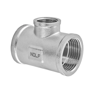 Трійник редукційний Nolf Nfc.T100810F-N-1"Fх3/4"Fх1"F нікельований NF3096