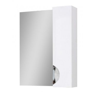 Зеркальный шкаф Юввис Оскар Z-1 правый с зеркалом 60 см 300501, Белый, Белый