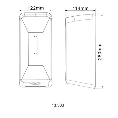 Дозатор сенсорний для антисептика Hotec 13.503 ABS White, Белый