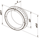 Фланец Vents Ф 315 315 мм белый 0000224125