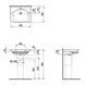 Умивальник Laufen Palace 60x48 H8107020001041, Білий