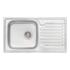Кухонная мойка Qtap 7843 Micro Decor 0,8 мм (QT7843MICDEC08), Decor