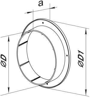 Фланец Vents ФО 150 150 мм белый 0687967884