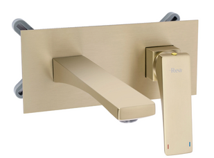 Змішувач для умивальника Rea Joe + BOX прихованого монтажу brushed gold REA-B3620