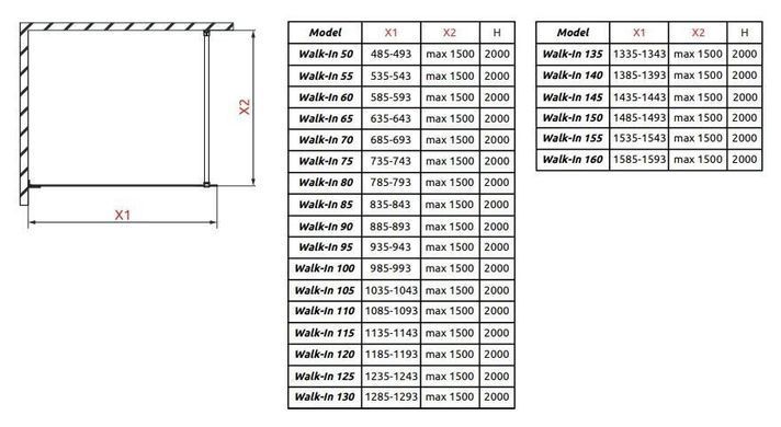 Душова перегородка Radaway Essenza Pro Gold 80 см 10103080-09-01