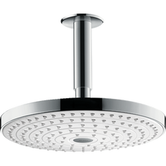 Верхній душ Hansgrohe Raindance Select S 240 2jet з тримачем зі стелі хром/білий 26467400, Хром