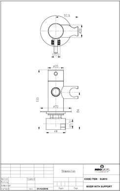 Набор гигиенического душа скрытого монтажа Miro Europe SUM10+SOLR 4+FL01.12CV, Хром