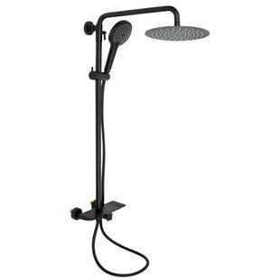 Душевая система Qtap Sloup 51105OGB, Черный матовый