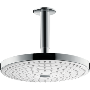 Верхній душ Hansgrohe Raindance Select S 240 2jet з тримачем зі стелі хром/білий 26467400, Хром
