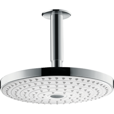 Верхній душ Hansgrohe Raindance Select S 240 2jet з тримачем зі стелі хром/білий 26467400, Хром