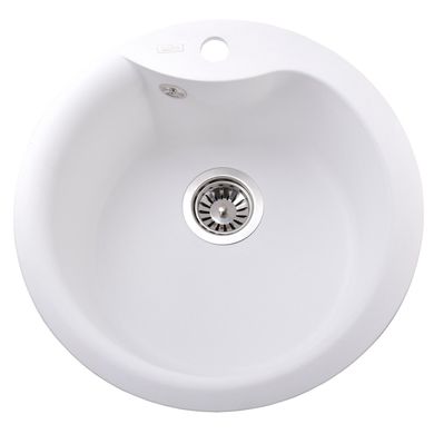 Гранітна мийка Globus Lux Orta білий 485мм А0007, Білий