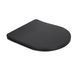 Унітаз підвісний Qtap Robin New Ultra Quiet безобідковий з сидінням Soft-close Black matt QT13332381АSMB, Чорний матовий