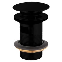 Донный клапан для раковины Jaquar Click-Clack, черный ALD-BLM-729, Черный матовый