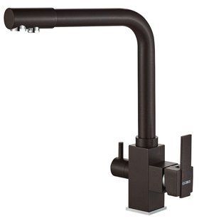 Смеситель для кухни под осмос Globus Lux GLLR-0100-6-Marone, Коричневый