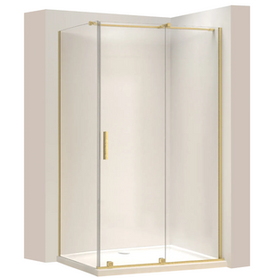 Душова кабіна Rea Montana 140x90 brashed gold KPL-K2520, Золотий, Універсальна, прозорий, золотий